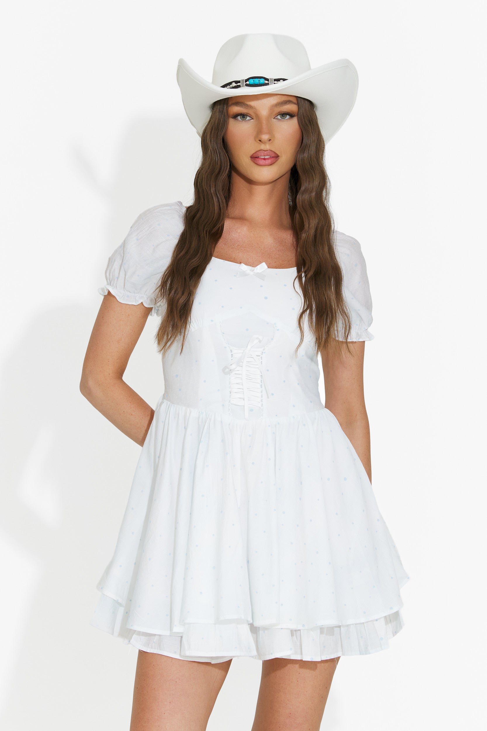 Short light blue dress Vadis Bogas