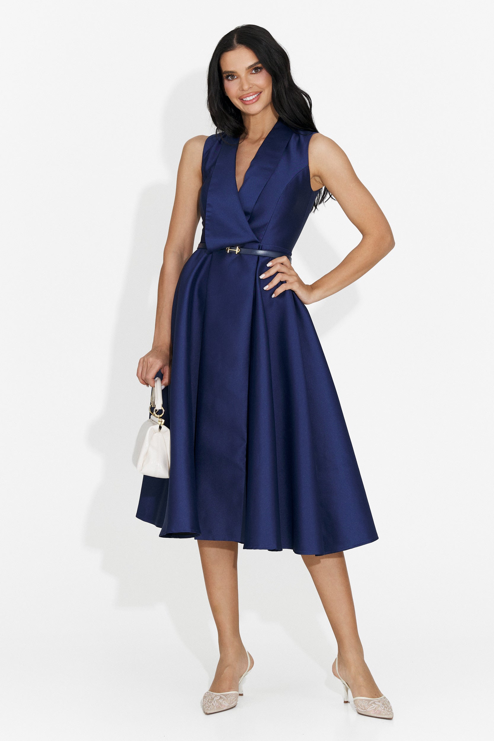 Kady Bogas Marineblaues Kurzes Kleid für Frauen