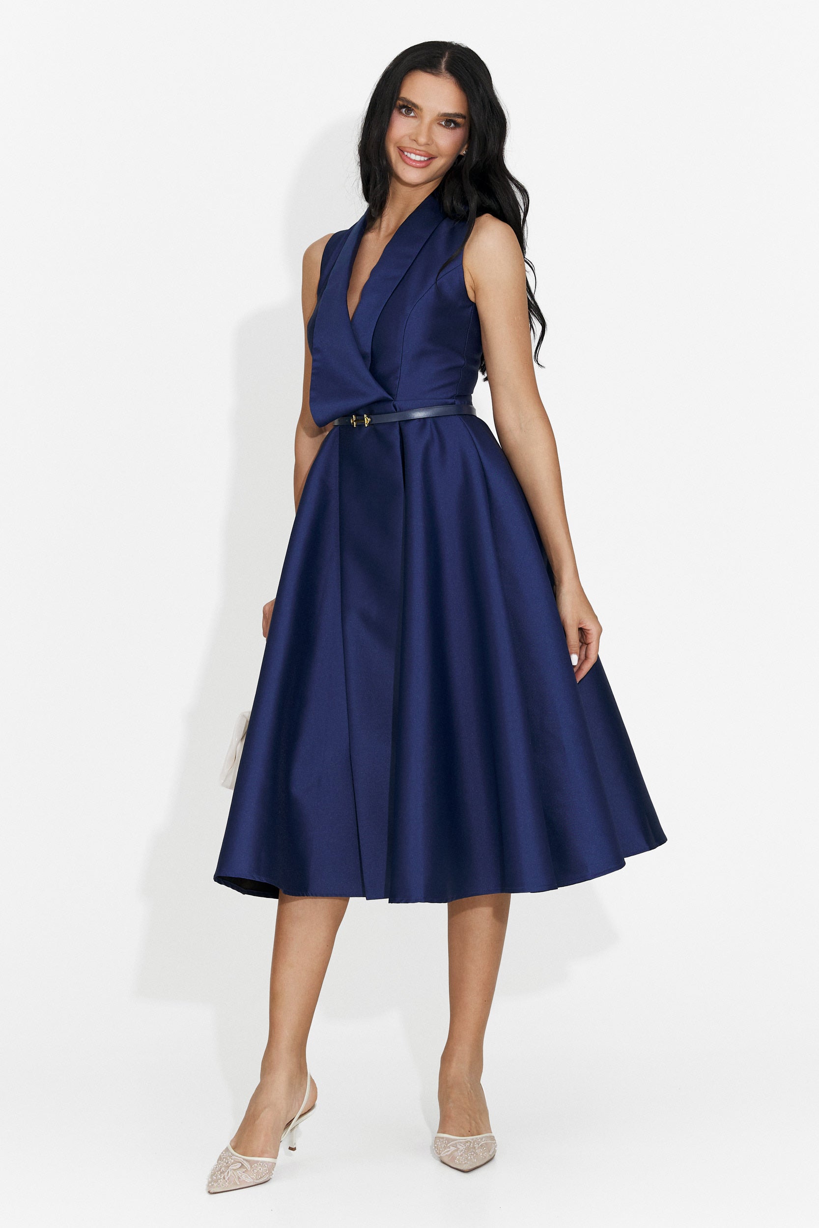 Vestido Corto Azul Marino de Kady Bogas para Mujeres