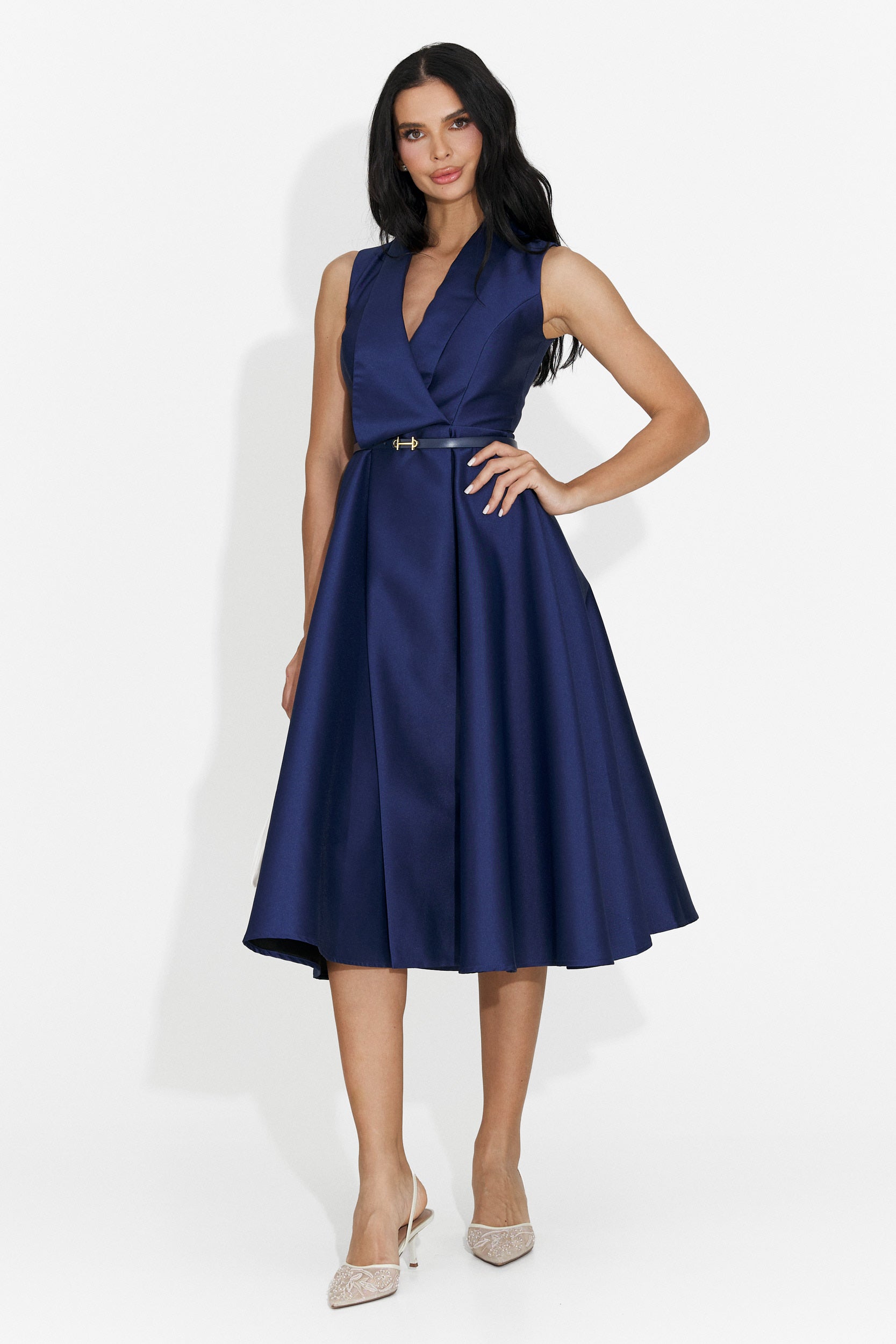 Vestido Corto Azul Marino de Kady Bogas para Mujeres