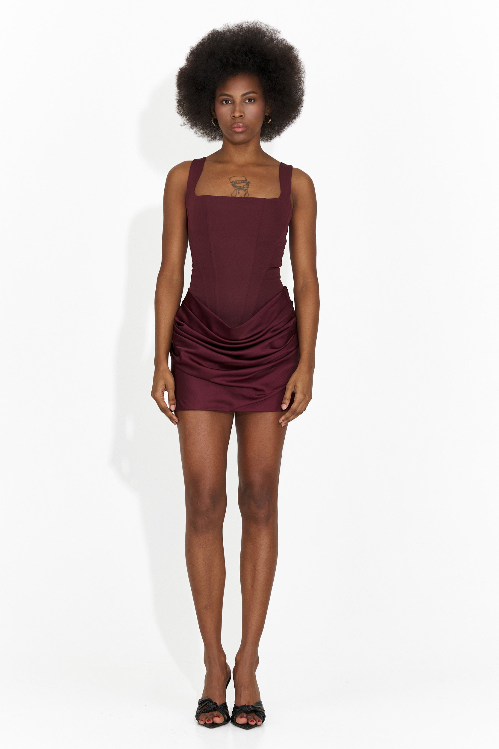 Bogas Gimona Short Burgundy Ladies Dress Bogas Gimona Short Burgundy Ladies Dress