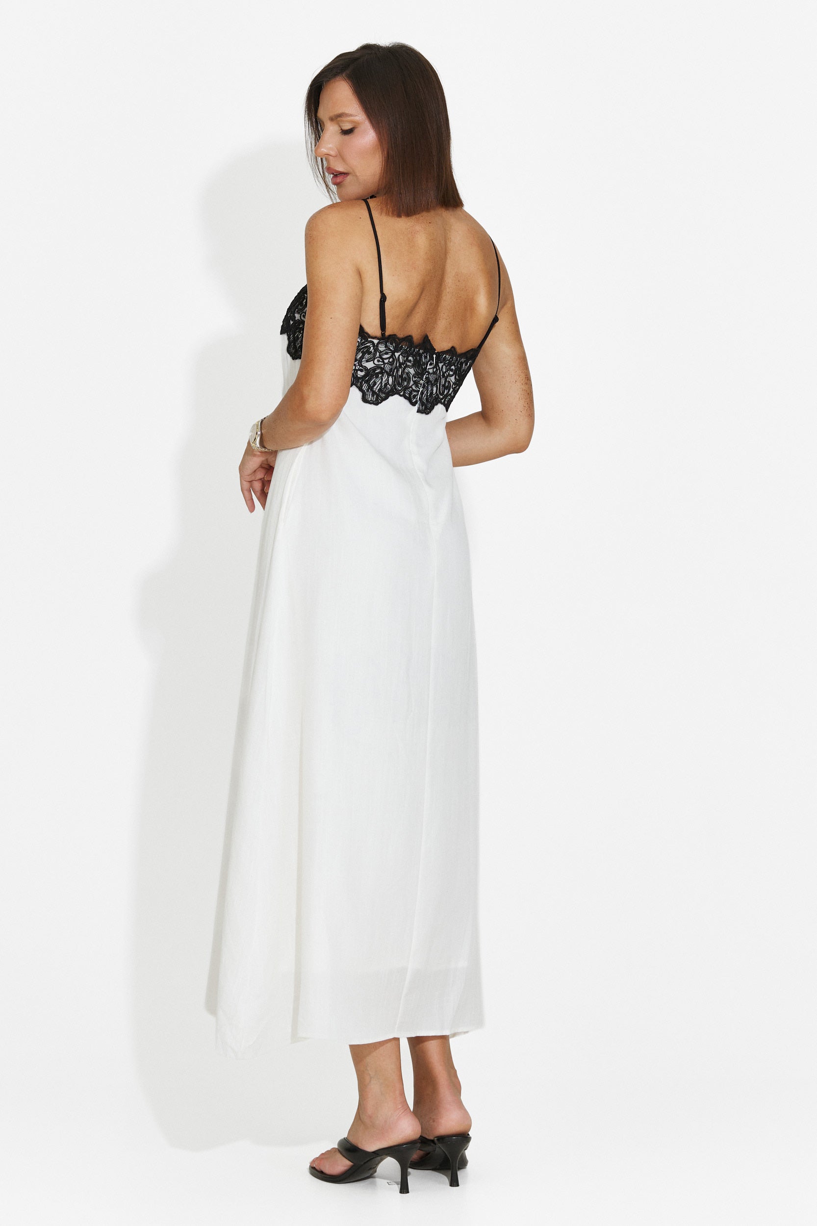 Women's short cream dress Lenisa Bogas