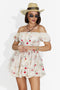 Rochie dama scurta crem Naresa Bogas