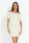 Short yellow women's dress Herera Bogas
