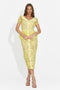 Women's short yellow dress Akaria Bogas