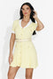 Rochie dama scurta galbena Casanda Bogas