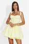 Women's short yellow dress Krisola Bogas