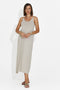 Women's short greige dress Liorna Bogas