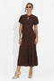 Women's short brown dress Azania Bogas