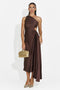 Women's short brown dress Delimia Bogas