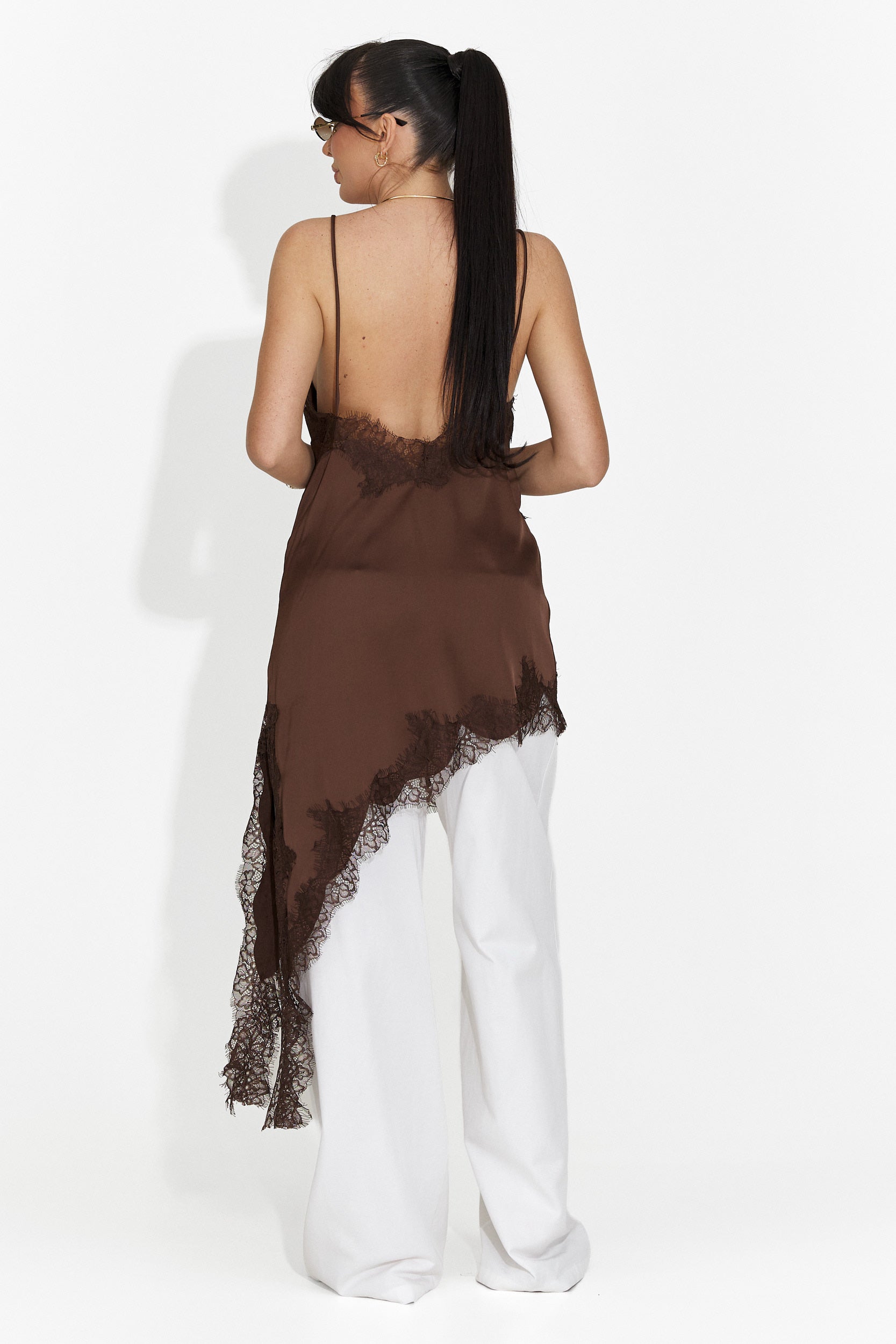 Robe femme courte marron Francisca Bogas