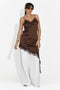 Robe femme courte marron Francisca Bogas
