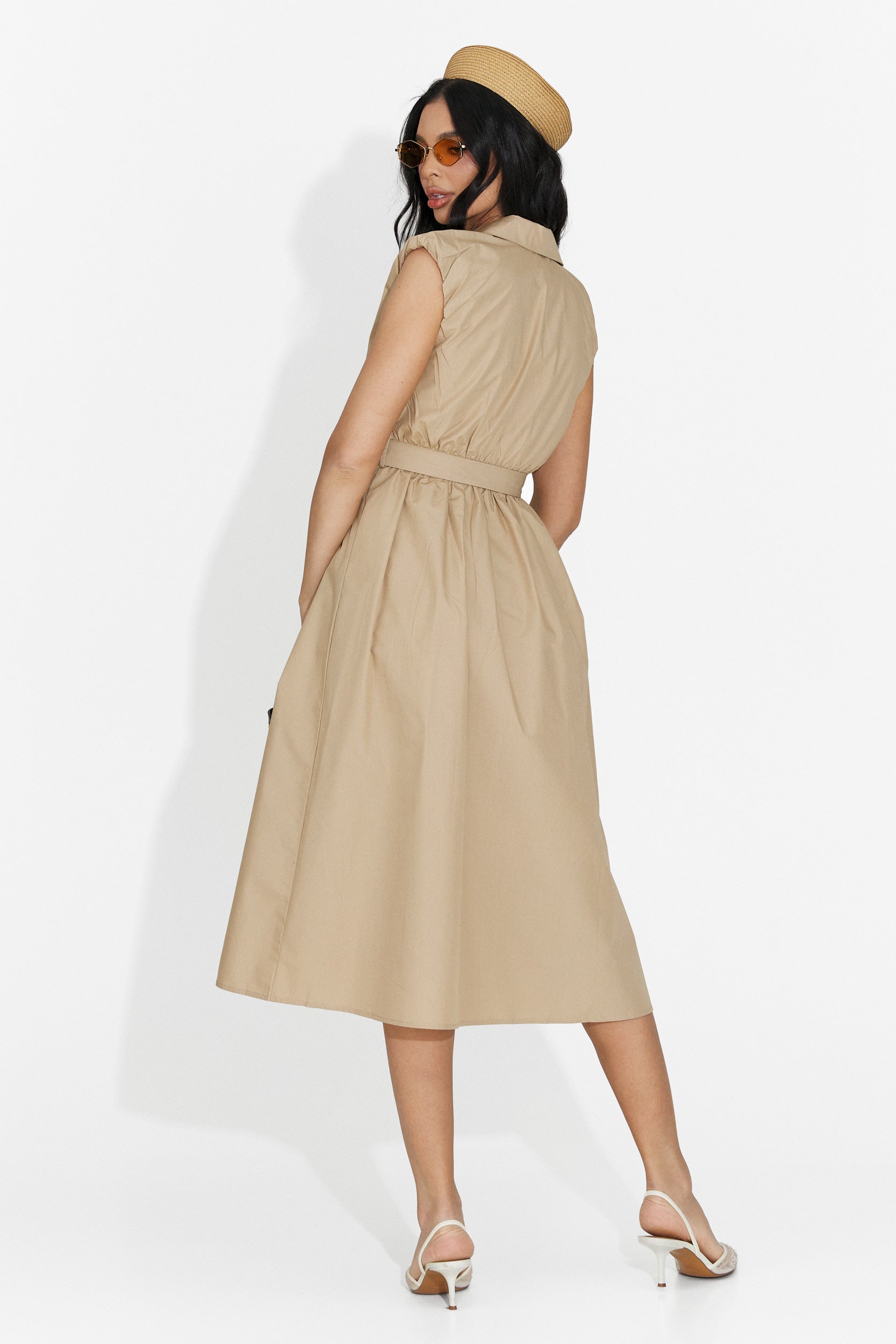 Rochie dama scurta maro Harleia Bogas