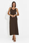 Women's short brown dress Liorna Bogas