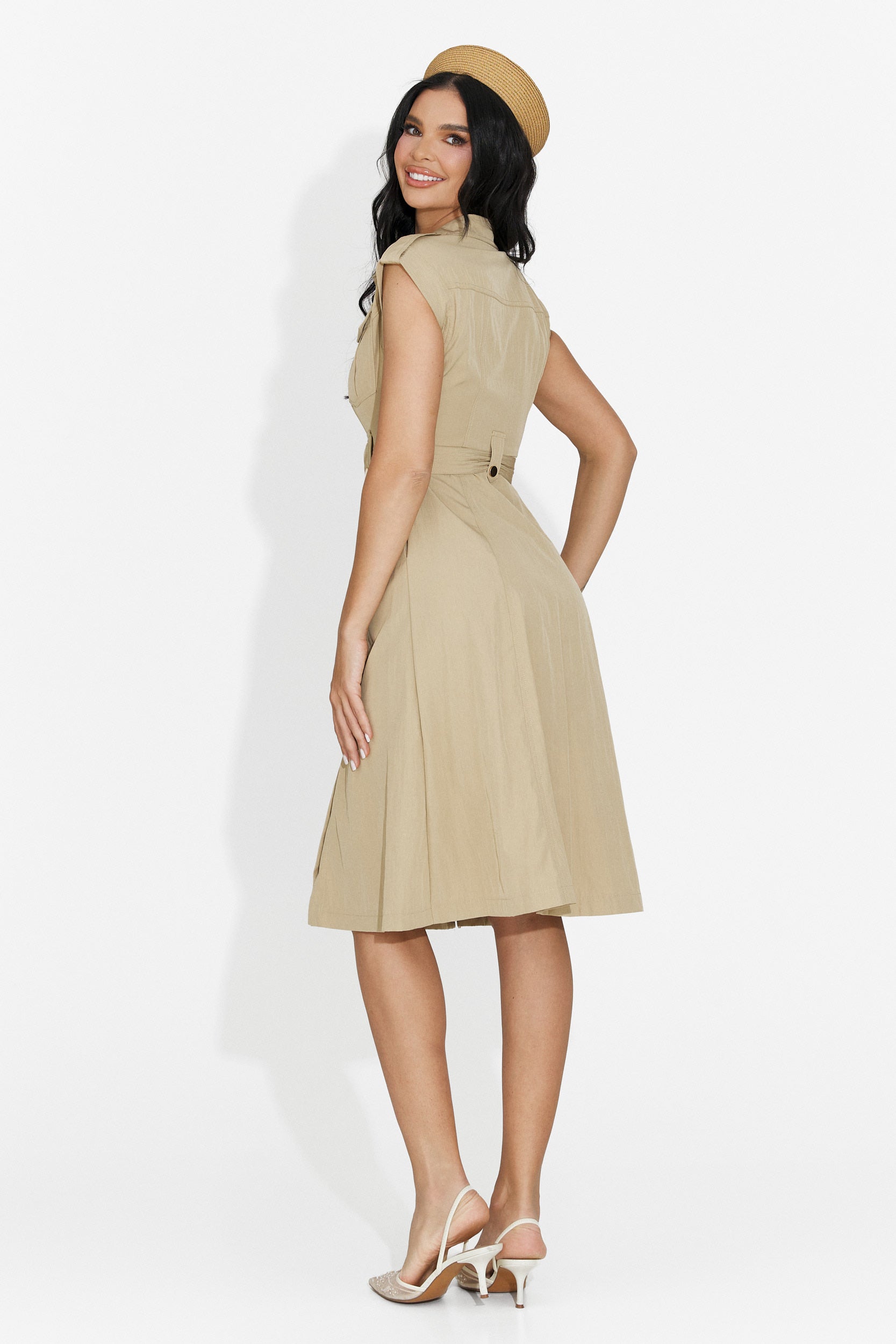 Rochie dama scurta maro Yaldea Bogas