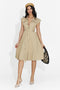 Vestido Corto Marrón para Damas de Yaldea Bogas