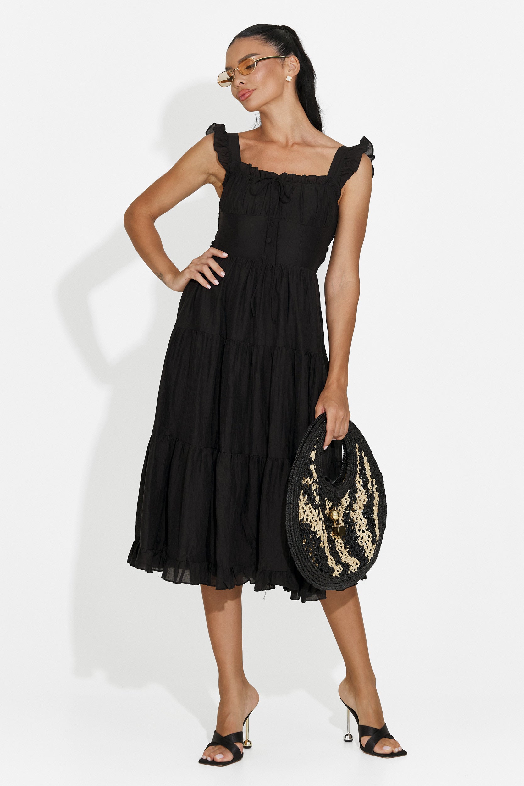 Robe femme courte noire Camenia Bogas