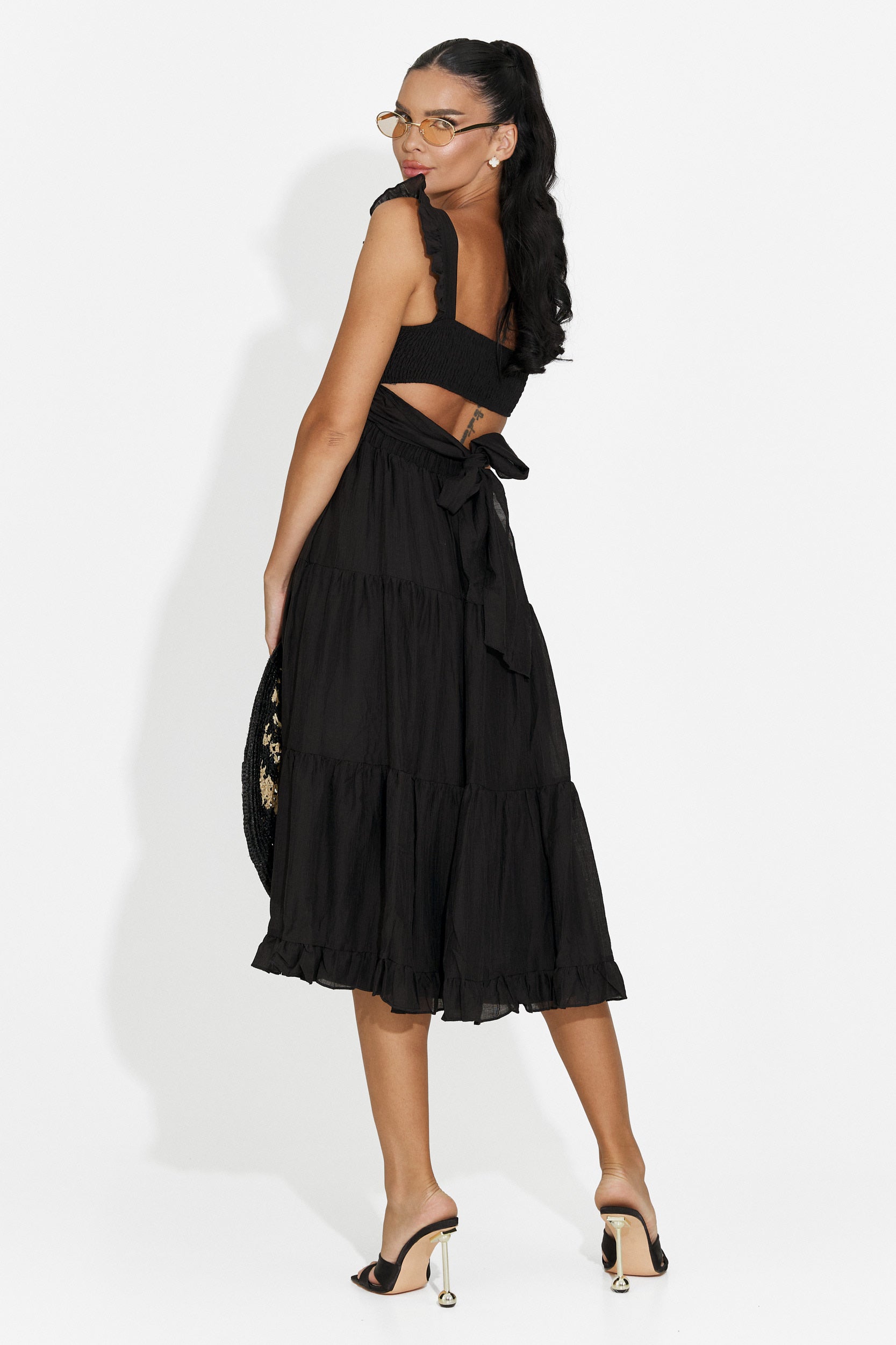 Robe femme courte noire Camenia Bogas
