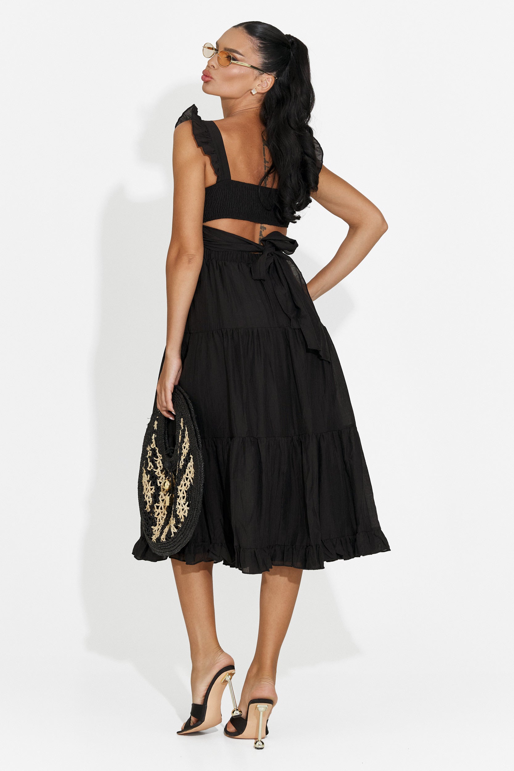 Robe femme courte noire Camenia Bogas