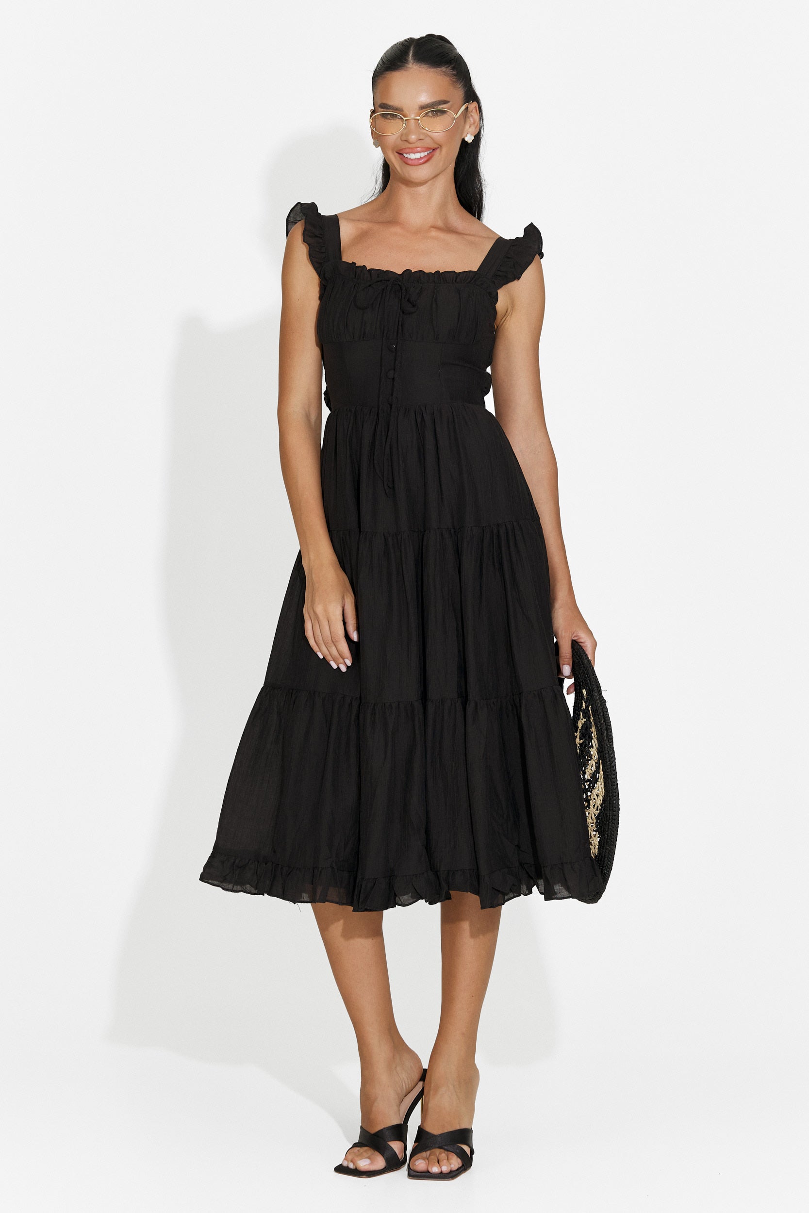 Robe femme courte noire Camenia Bogas