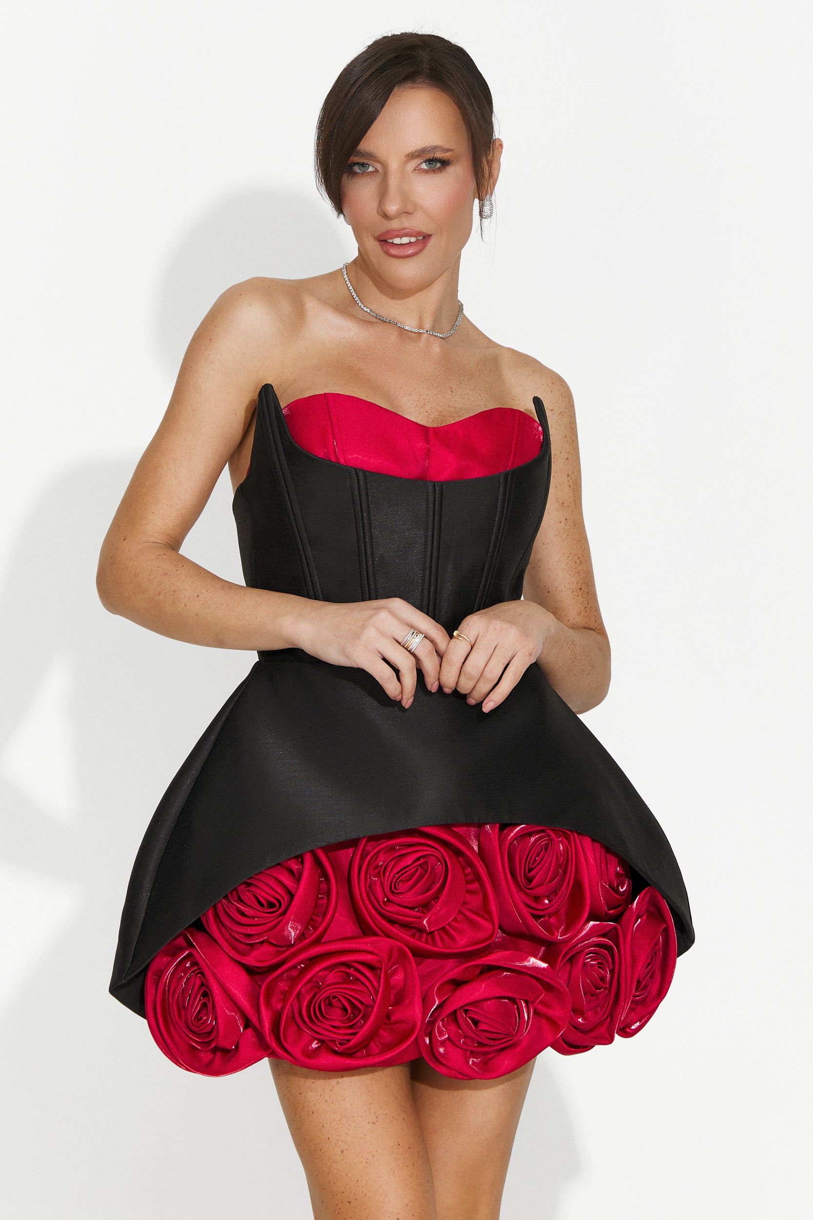 Women's short black dress Grahe Bogas