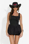 Vestido corto negro para mujer Grimosa Bogas