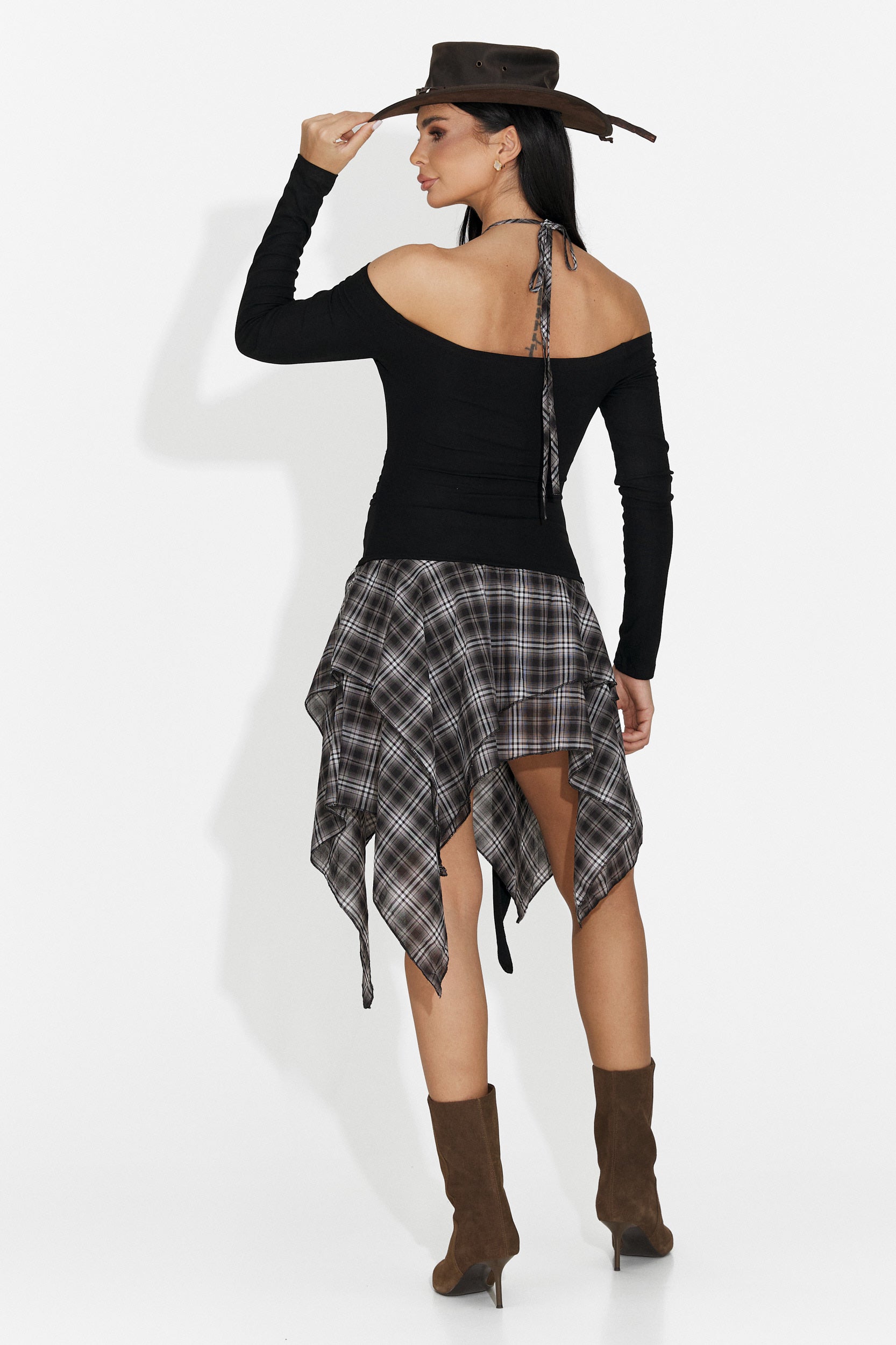Robe Courte Noire pour Femmes d'Heliana Bogas
