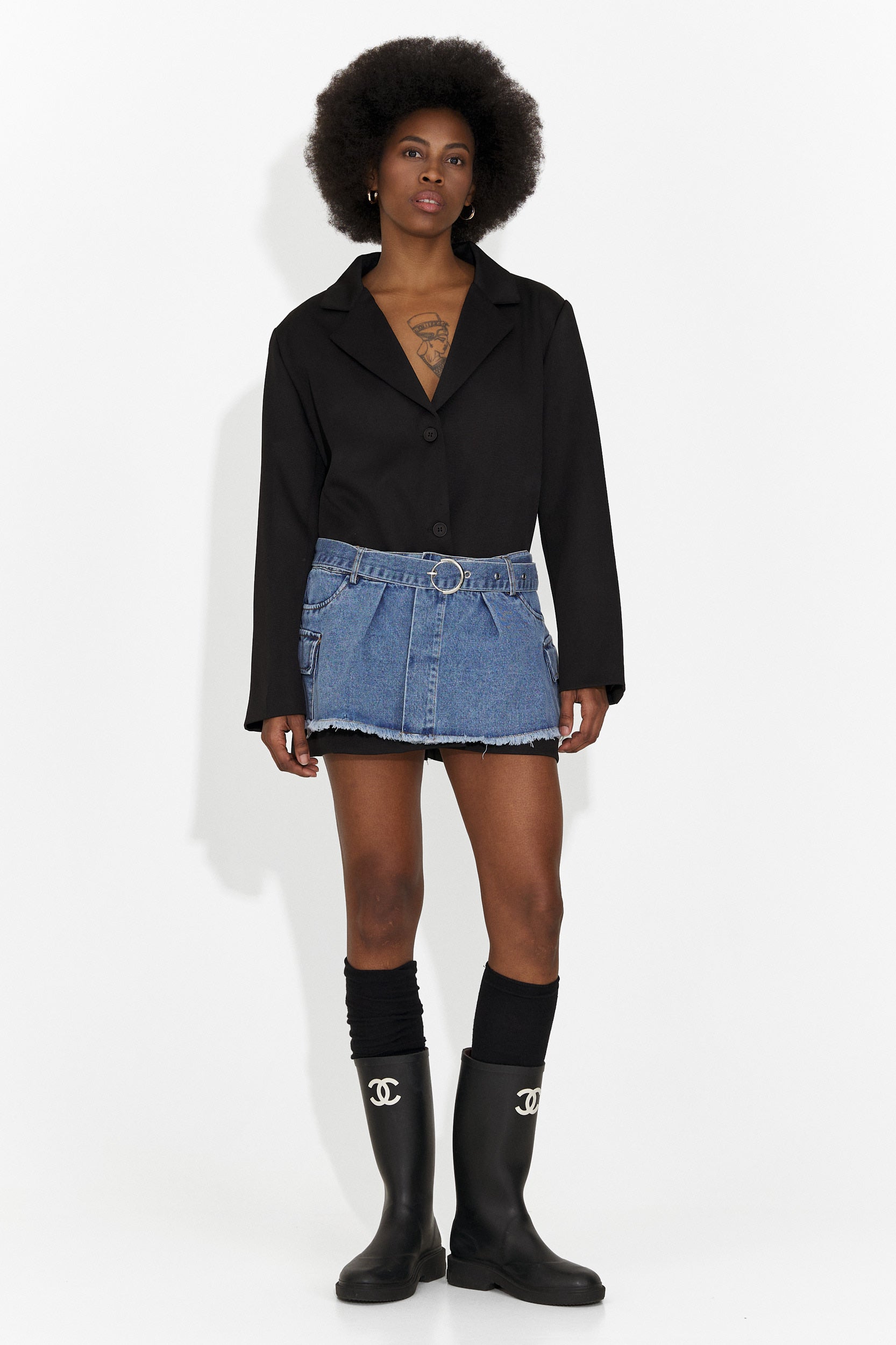 Izadora Bogas Short Black Dress for Women