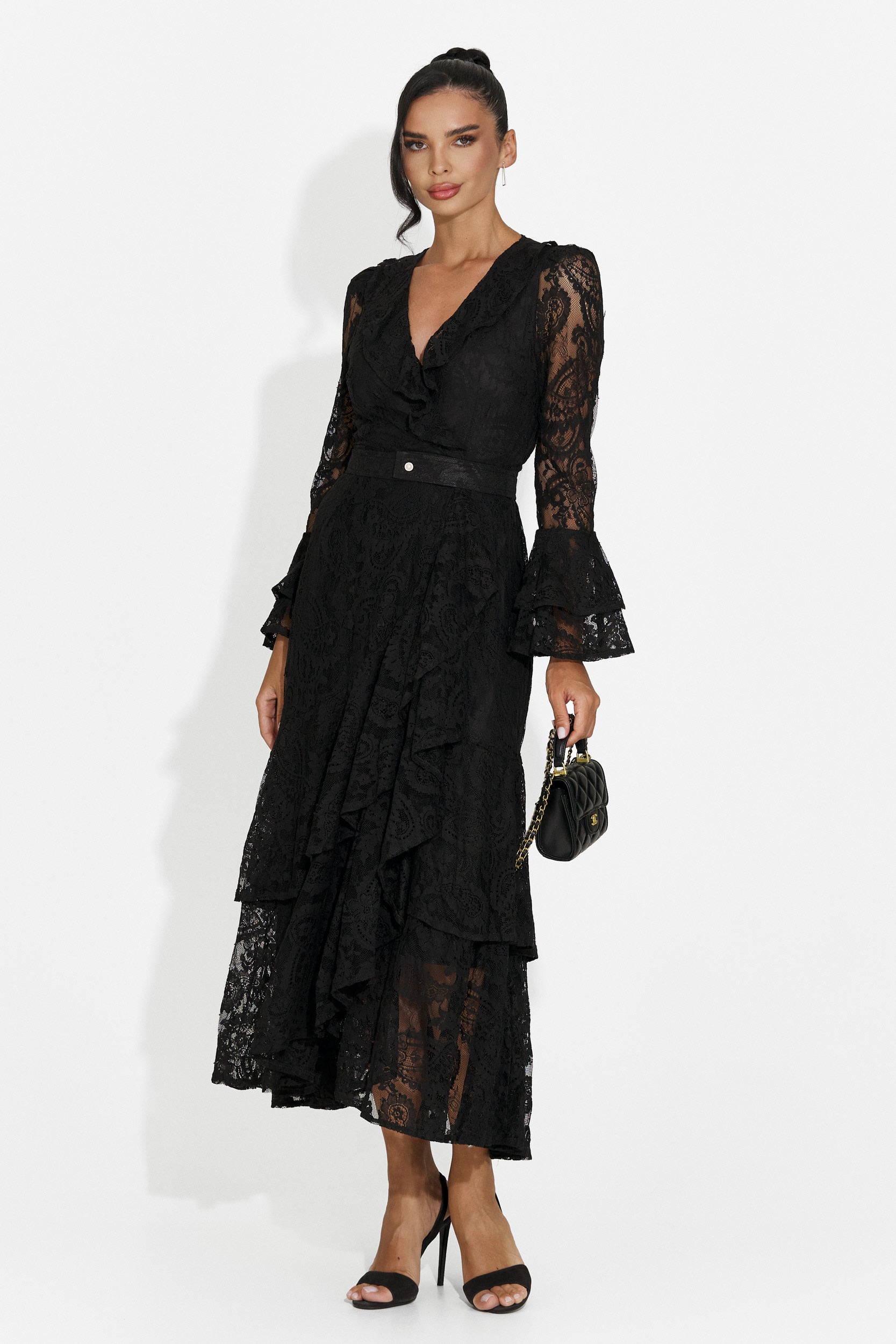 Short black women's dress Nariam Bogas