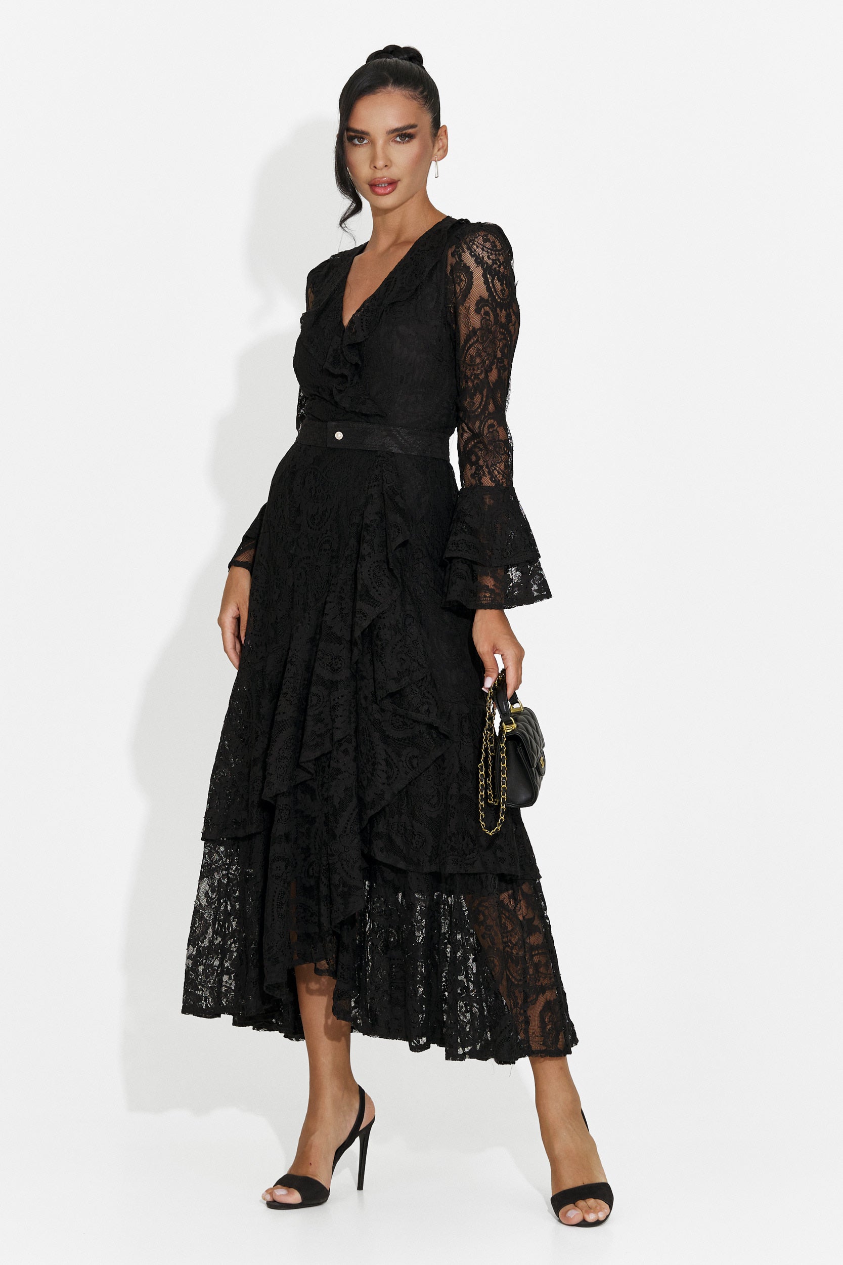 Short black women's dress Nariam Bogas