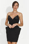 Krótka czarna sukienka damska Nasiera Bogas