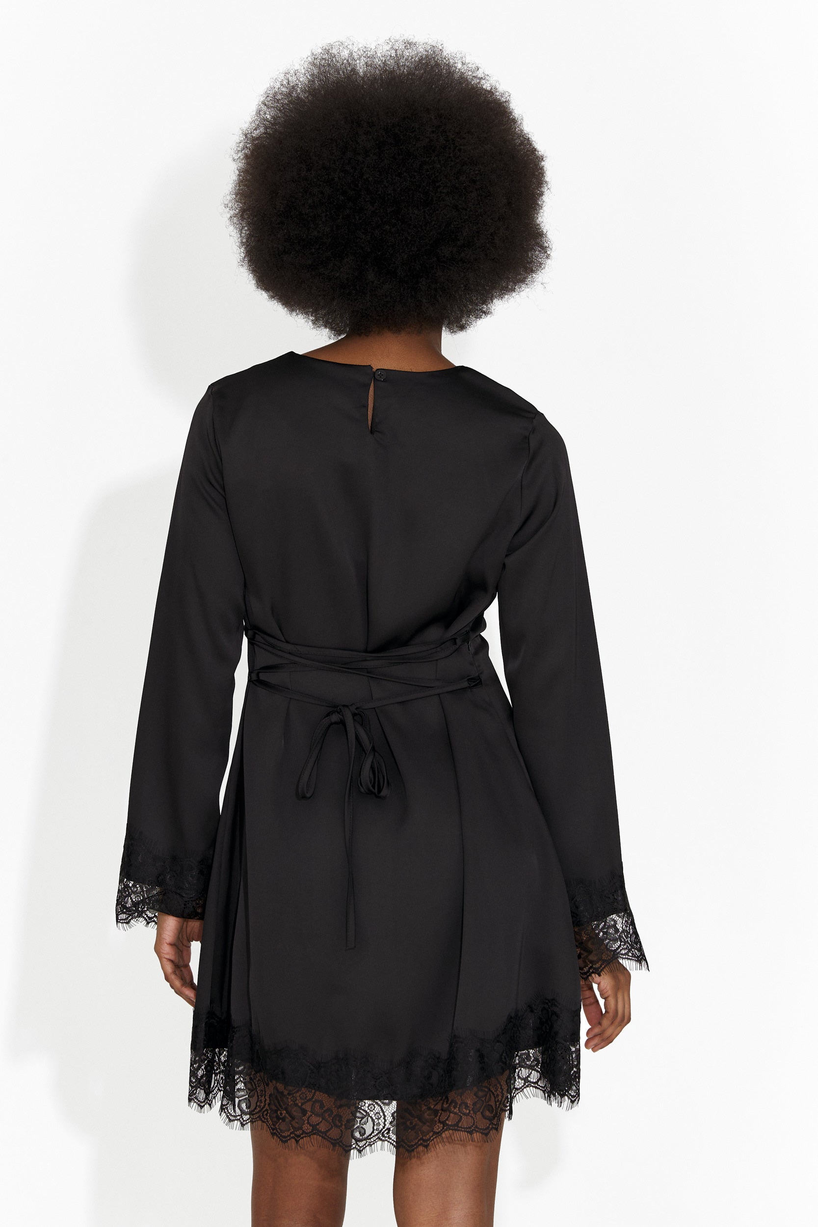 Women's short black dress Olmaria Bogas