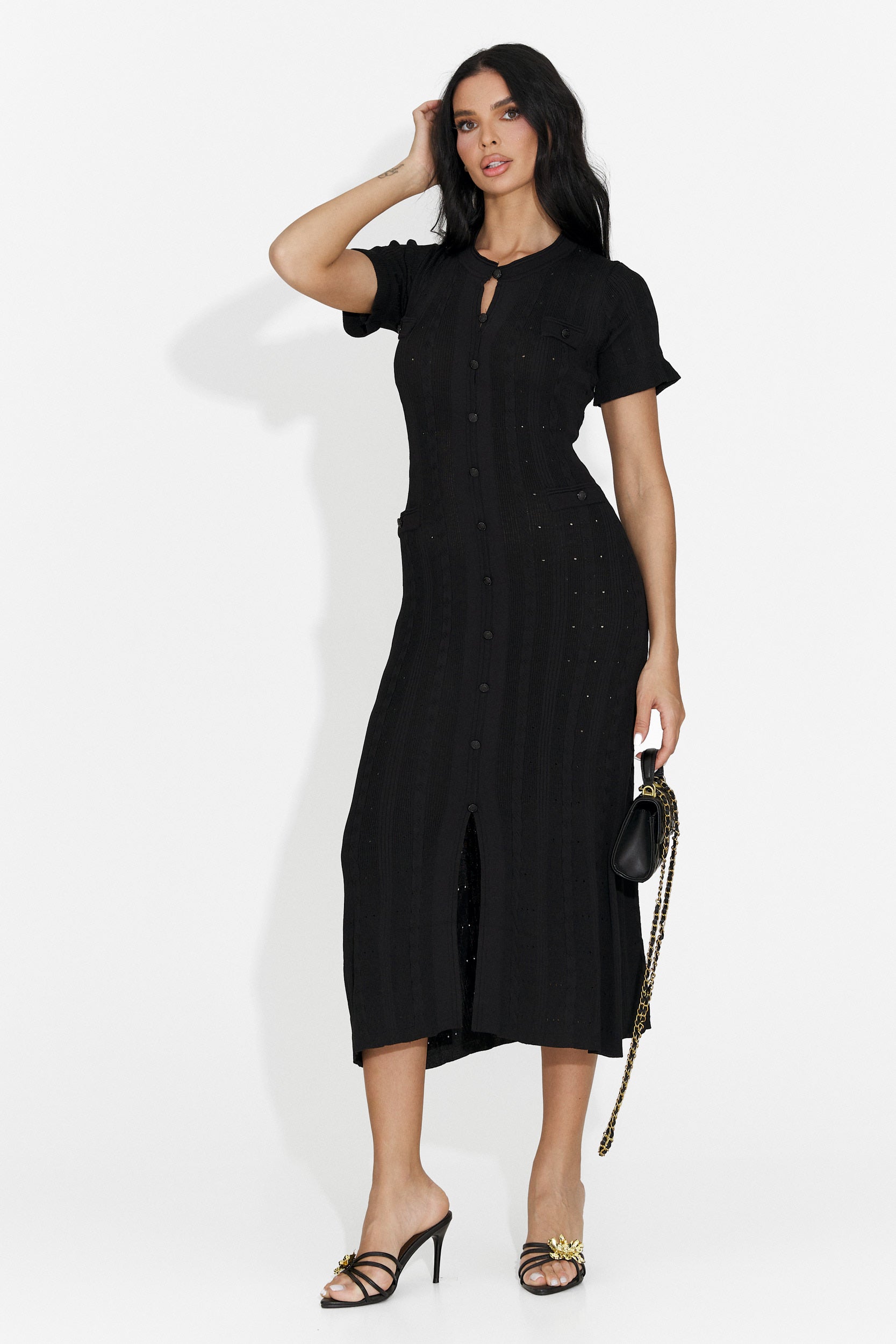 Rochie dama scurta neagra Verioma Bogas