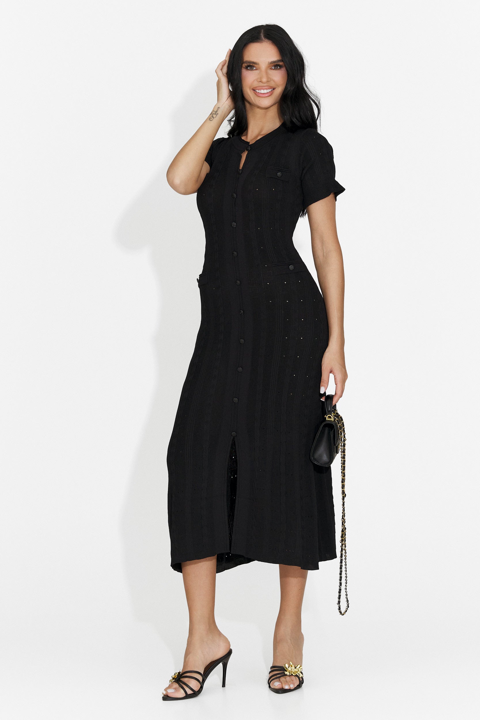 Rochie dama scurta neagra Verioma Bogas