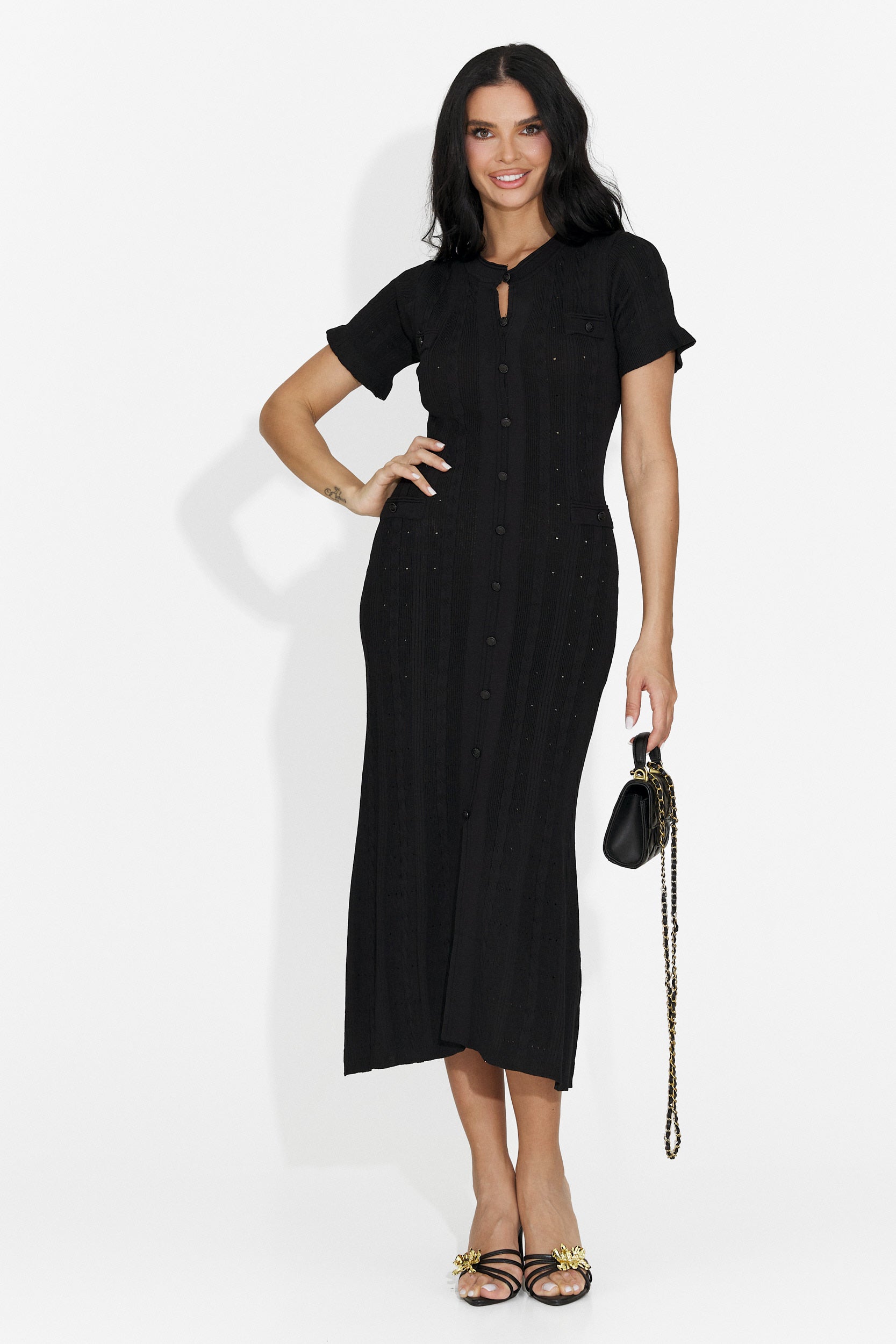 Rochie dama scurta neagra Verioma Bogas