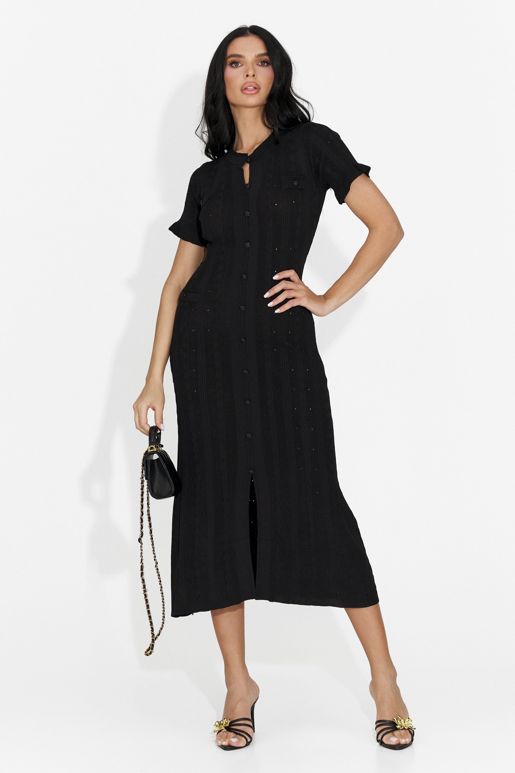 Rochie dama scurta neagra Verioma Bogas