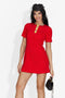 Robe Rouge Courte pour Femmes de Melcor Bogas