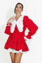 Short red women's dress Yucana Bogas