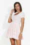 Short pink women's dress Althea Bogas