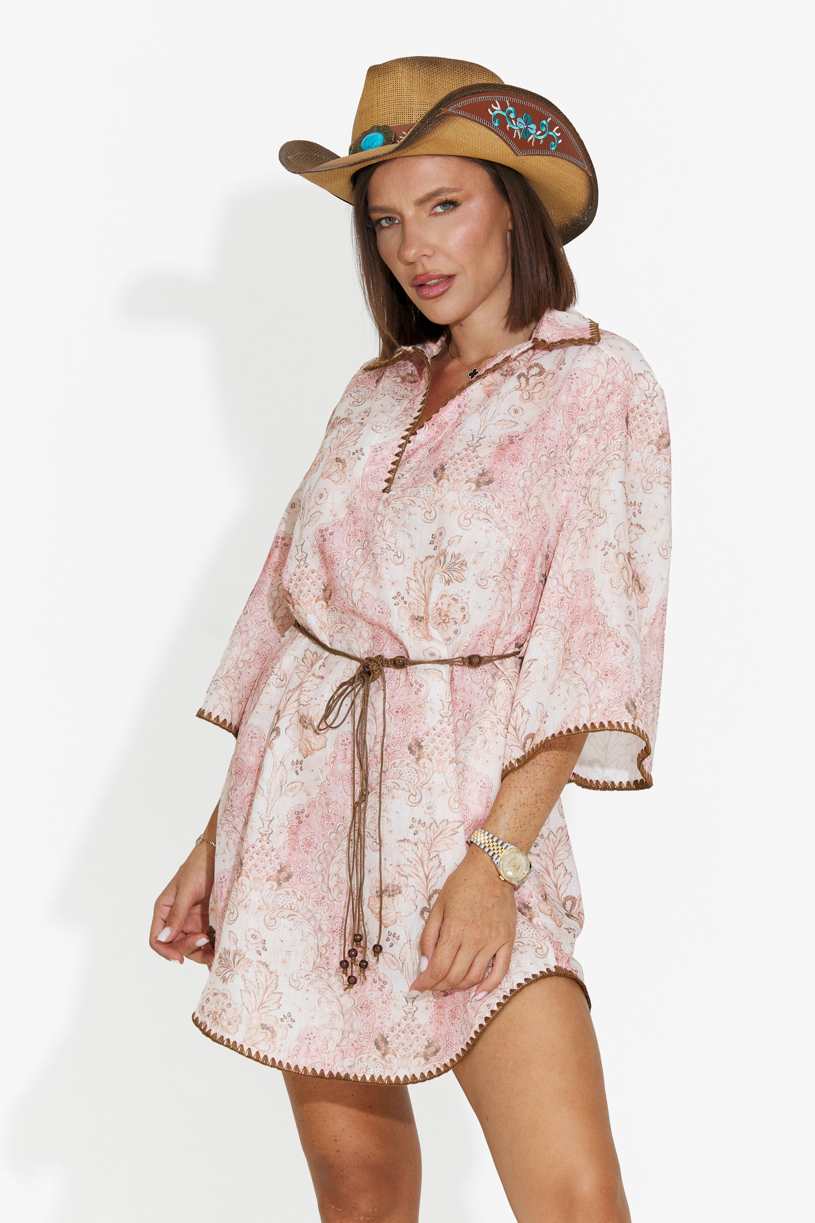 Women's short pink dress Bianea Bogas