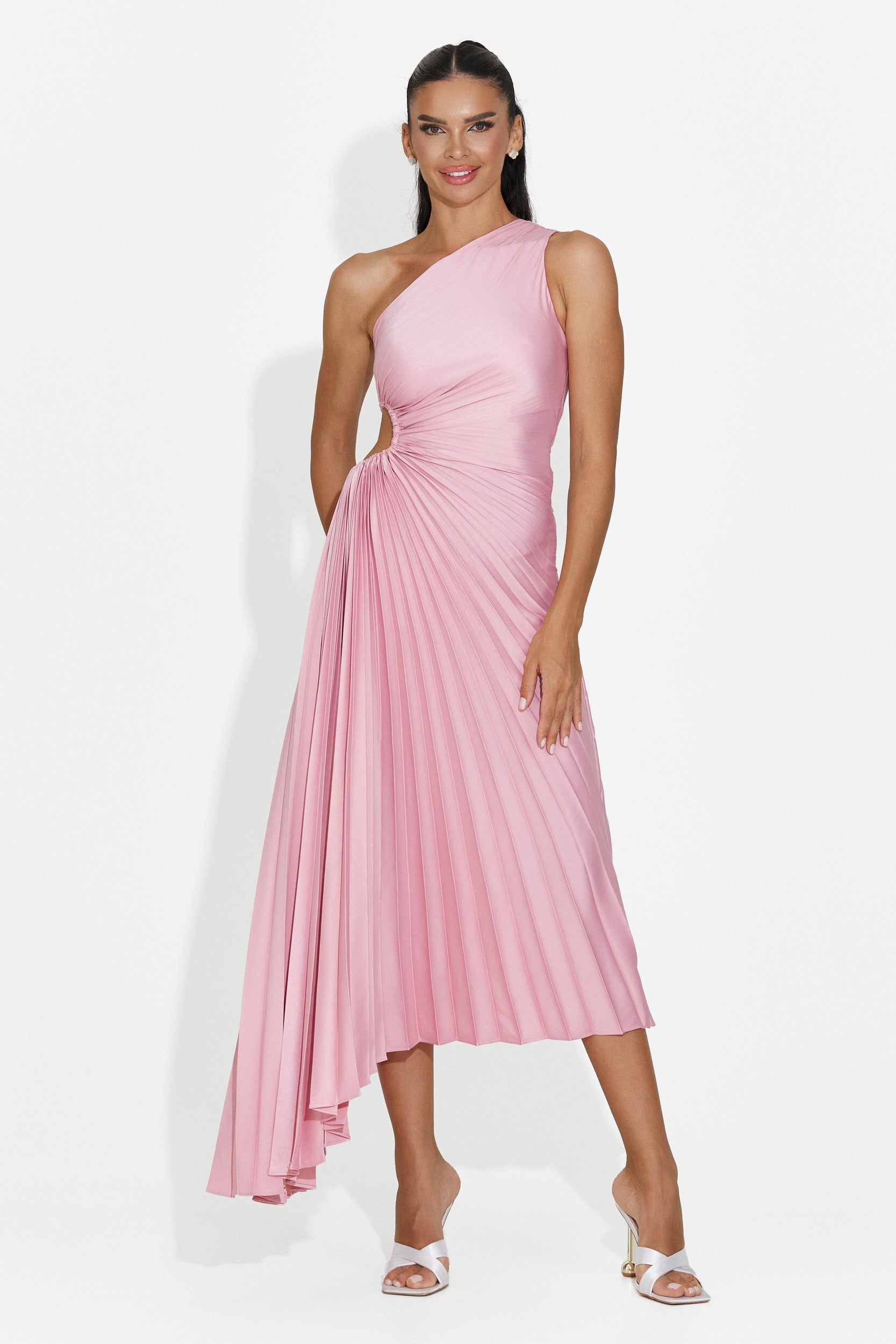 Women's short pink dress Delimia Bogas