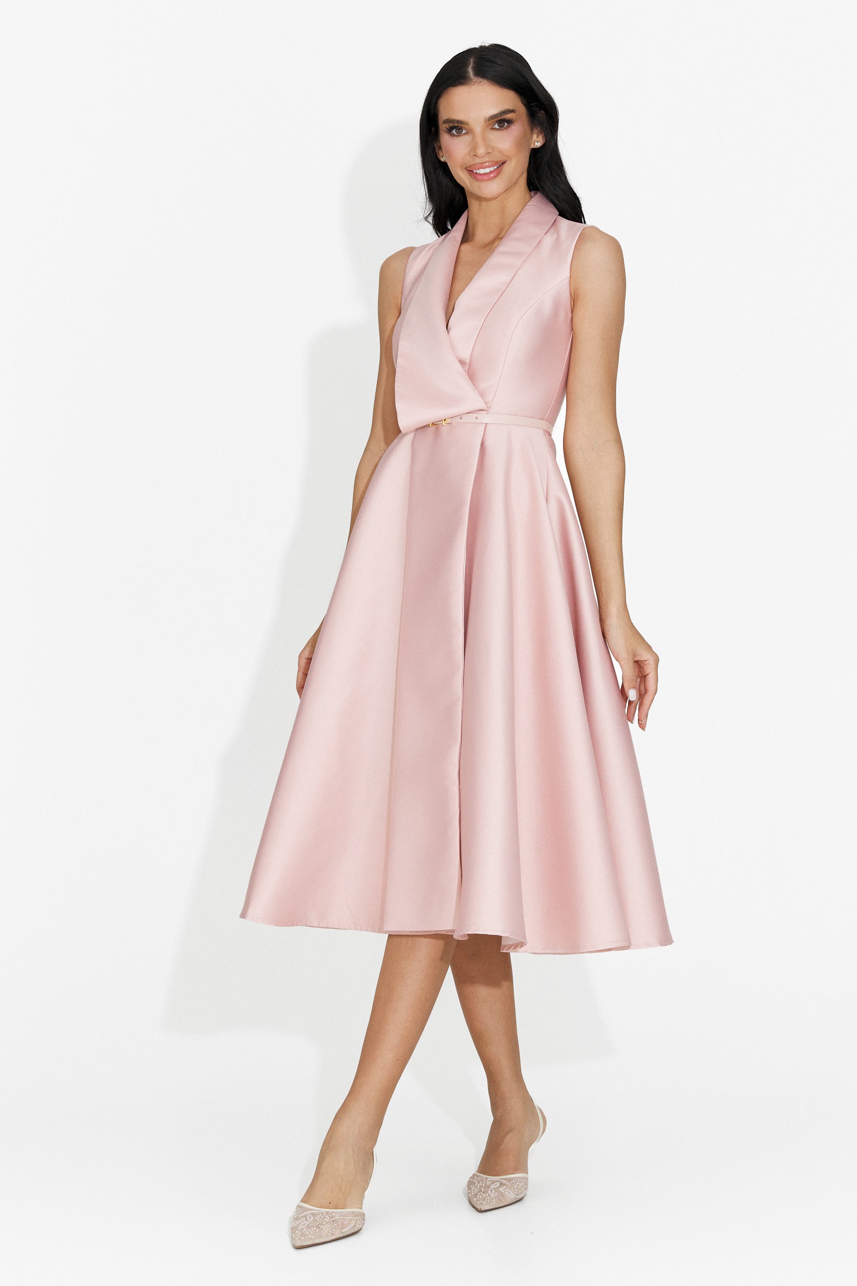 Rochie dama scurta roz Kady Bogas