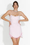 Robe courte rose pour femme Yanda Bogas