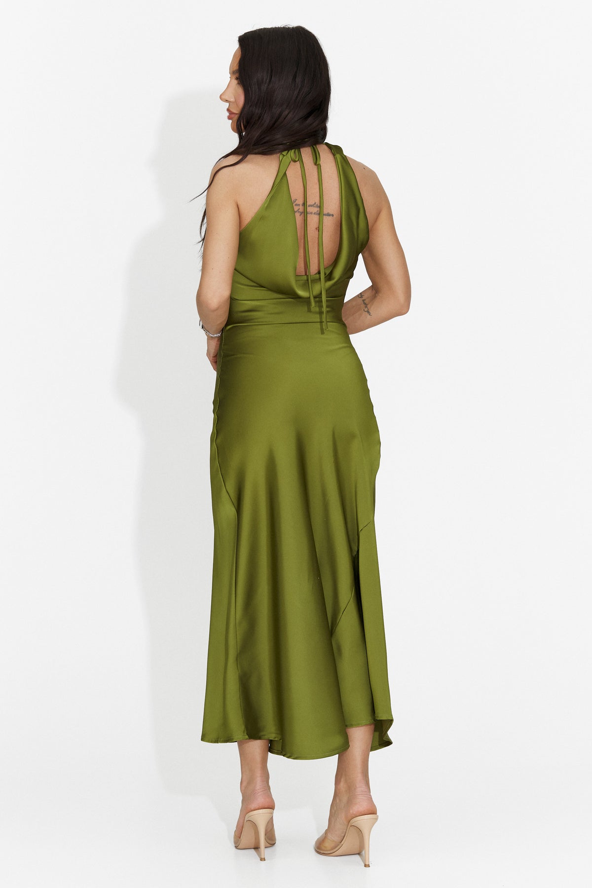Fabiama Bogas Short Green Dress for Women, image 2 of 5
