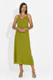 Women's short green dress Liorna Bogas