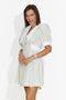 Short green women's dress Zurlia Bogas