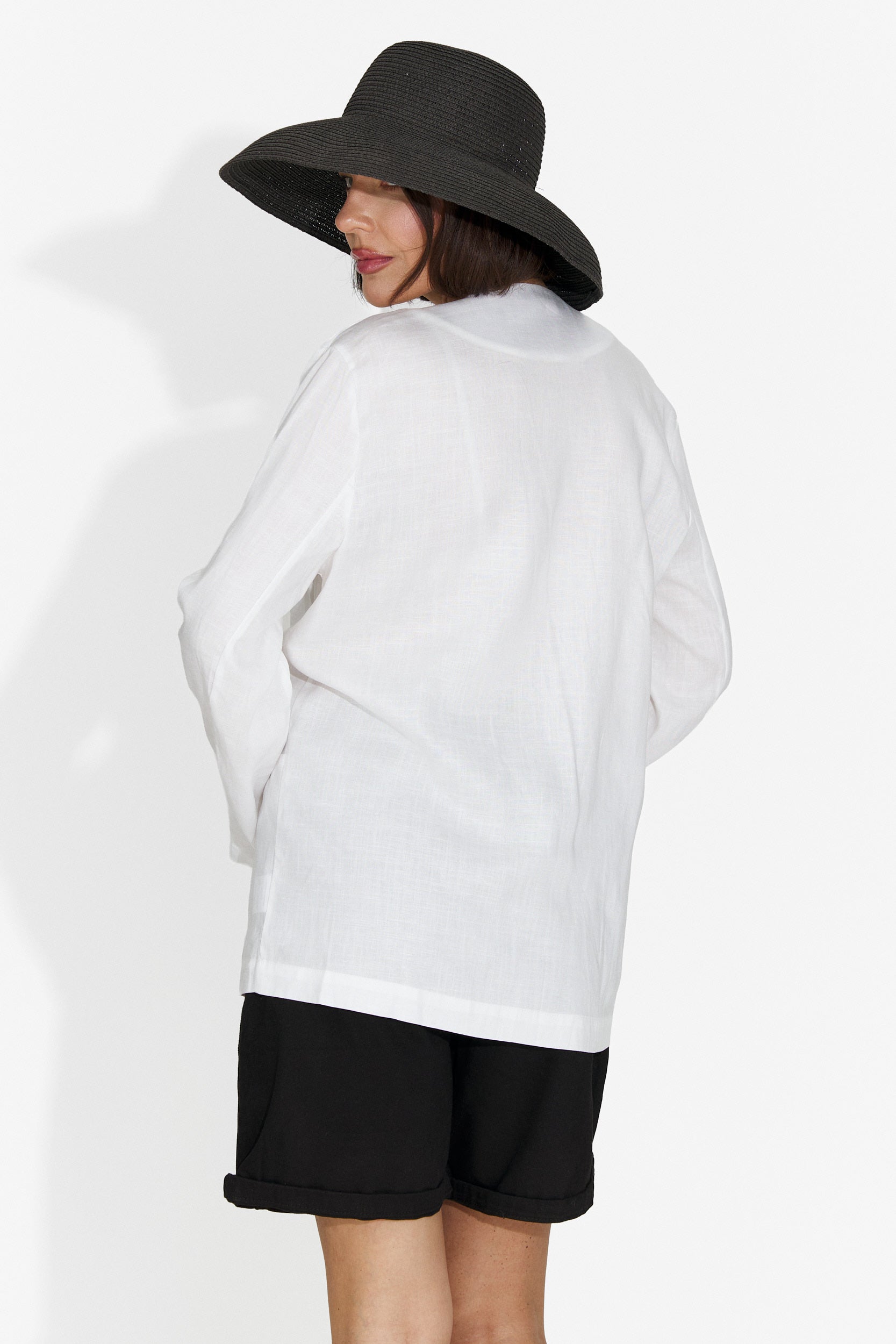 Élégant blazer blanc Yarow Bogas pour dames
