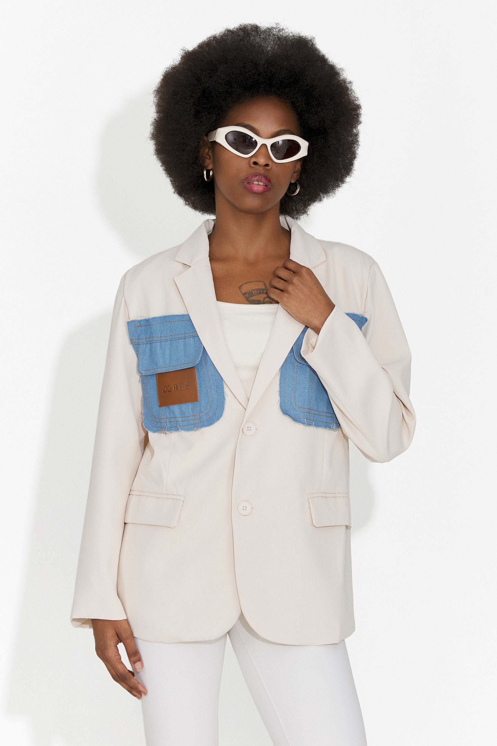 Elegant cream ladies jacket Graziela Bogas