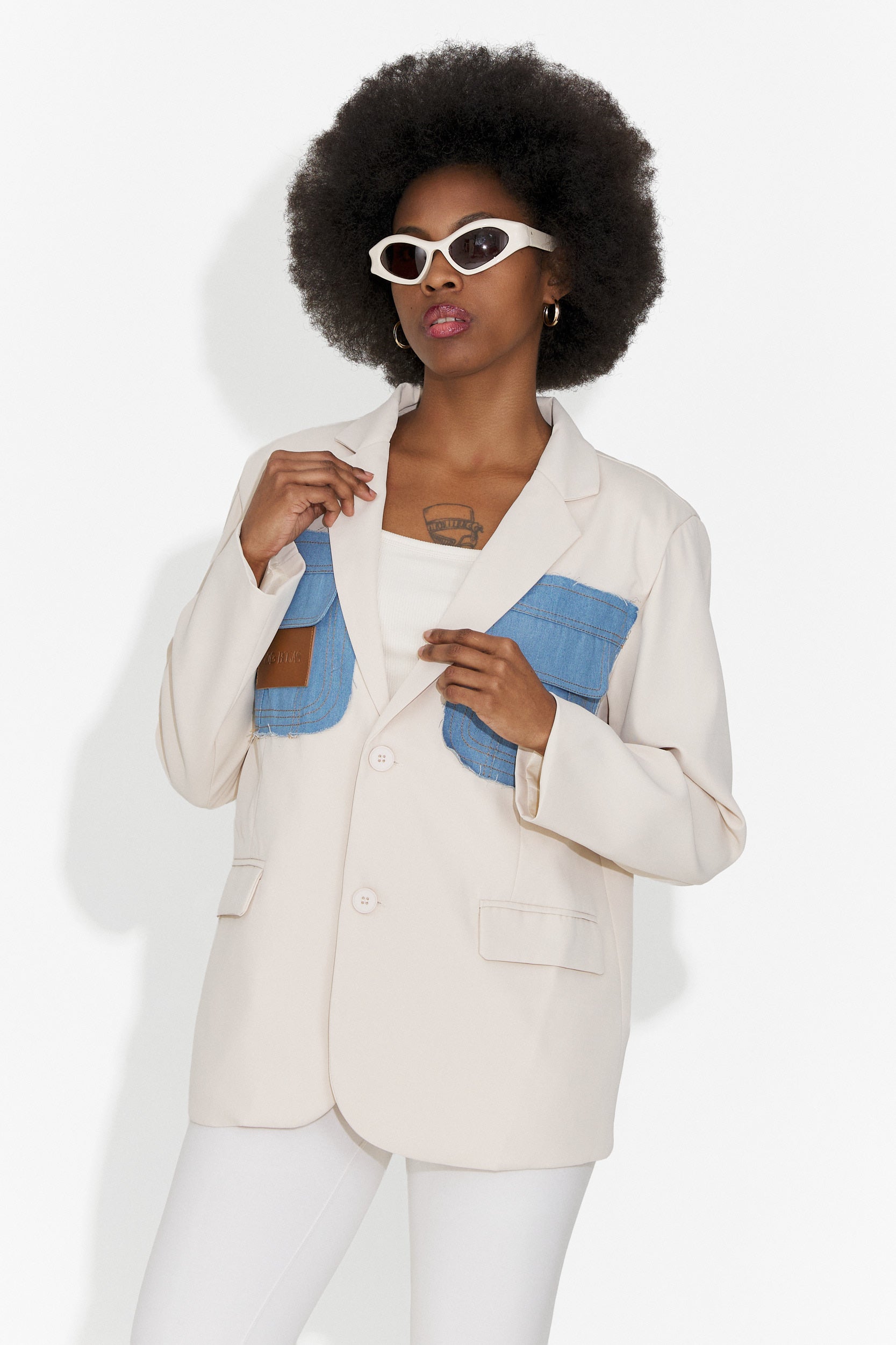 Elegant cream ladies jacket Graziela Bogas