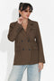 Elegant brown ladies blazer Caleiaja Bogas